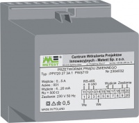 Przetwornik prądu i napięcia zmiennego     (wytrzymałość elektryczna izolacji 5 kV; separacja galwaniczna WE/WY/Uz - 5 kV)